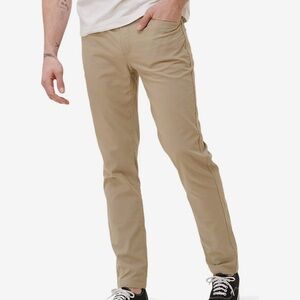 NWT Western Rise Evolution Pant Slim Fit 32 X 32 34 Khaki 4 Way Stretch Travel